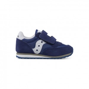 Malé Děti Tenisky Saucony Baby Jazz Hook & Loop Tmavě Blankyt | PRAHA-UOHMY