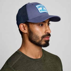 Pánské Trucker Kšiltovka Saucony Adjustable Snap Back Blankyt | CZ-BRVYS