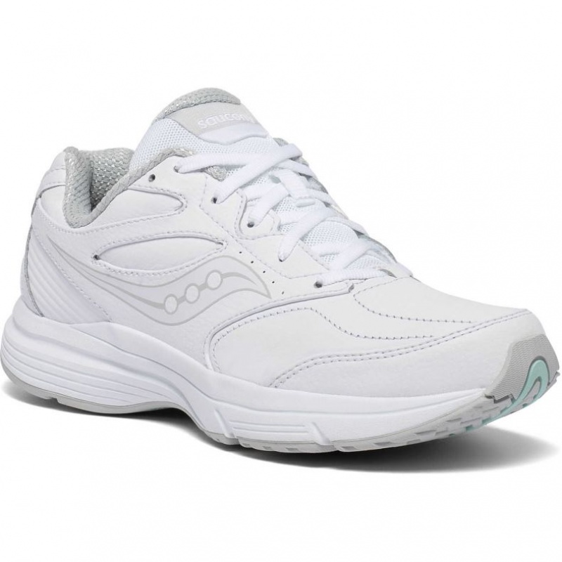 Dámské Běžecké Boty Saucony Integrity Walker 3 Wide Bílé | CZ-PAJMR