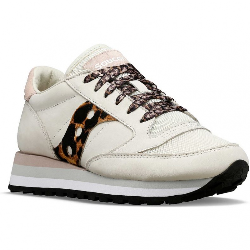 Dámské Tenisky Saucony Jazz Triple Bílé Leopard | CZ-SPQKE