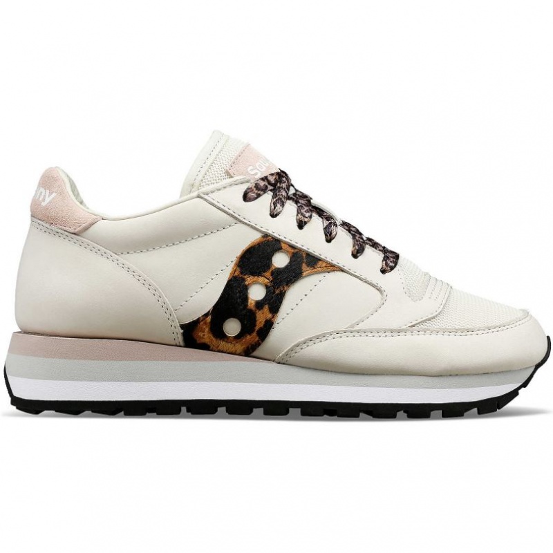 Dámské Tenisky Saucony Jazz Triple Bílé Leopard | CZ-SPQKE