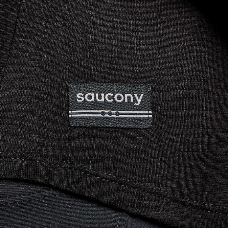 Dámské Tričko Saucony Peregrine Merino Long Sleeve Černé | CZ-CQSKM