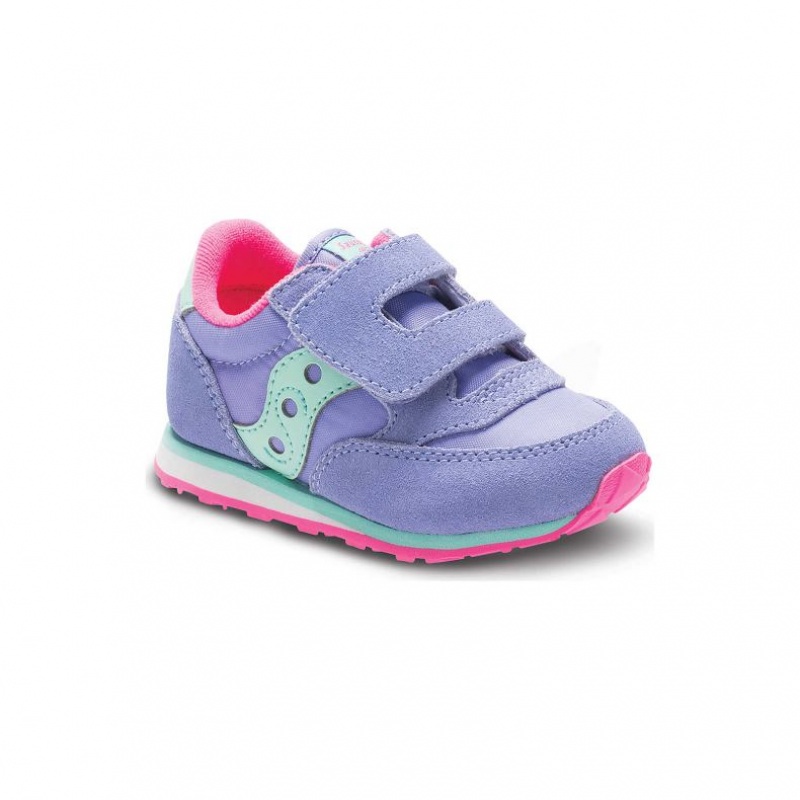 Malé Děti Tenisky Saucony Baby Jazz Hook & Loop Fialové | PRAHA-JWNEO