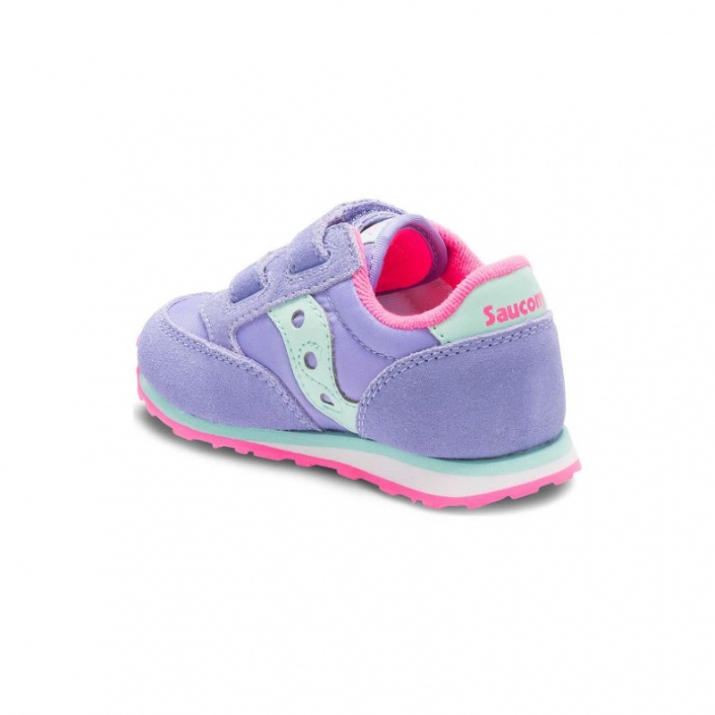 Malé Děti Tenisky Saucony Baby Jazz Hook & Loop Fialové | PRAHA-JWNEO