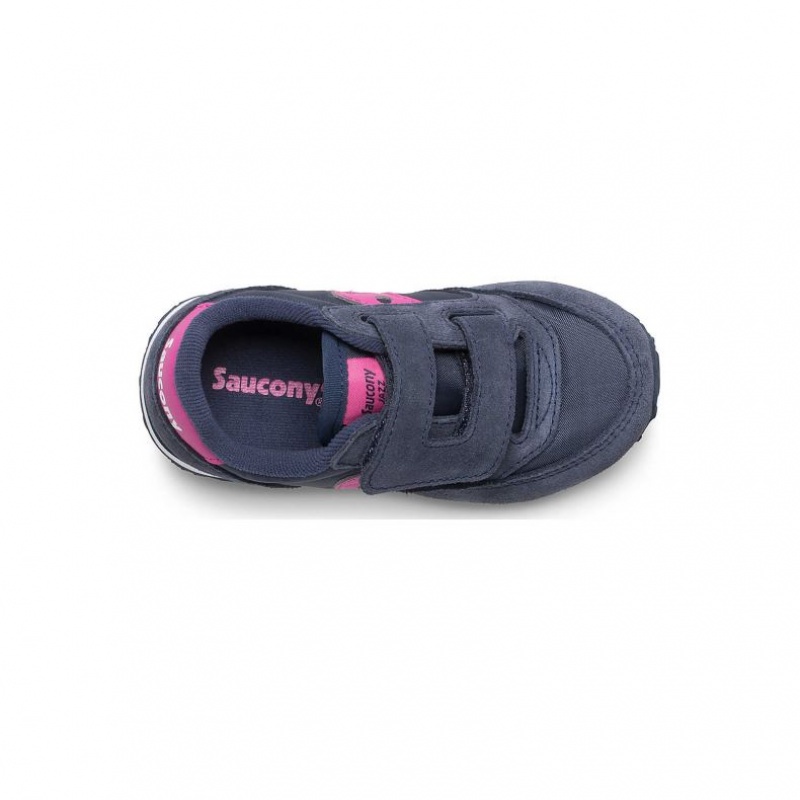 Malé Děti Tenisky Saucony Baby Jazz Hook & Loop Tmavě Blankyt | CZ-EPJMI