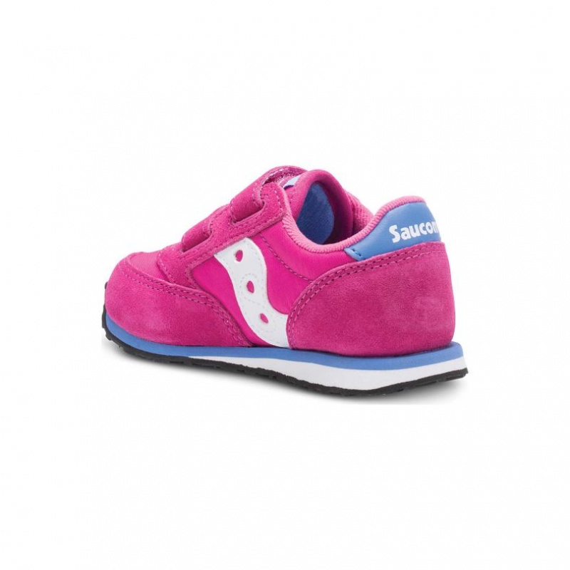 Malé Děti Tenisky Saucony Baby Jazz Hook & Loop Růžové | PRAHA-ZLBNY