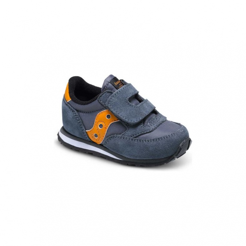 Malé Děti Tenisky Saucony Baby Jazz Hook & Loop Šedé | CZ-UJYTO