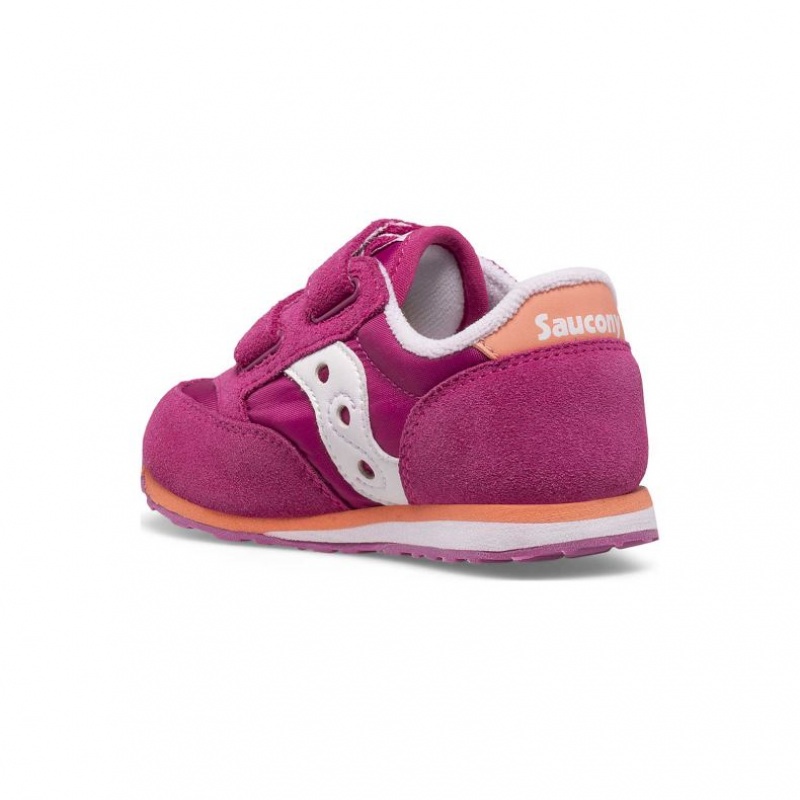 Malé Děti Tenisky Saucony Baby Jazz Hook & Loop Fuchsie | PRAHA-DESXN