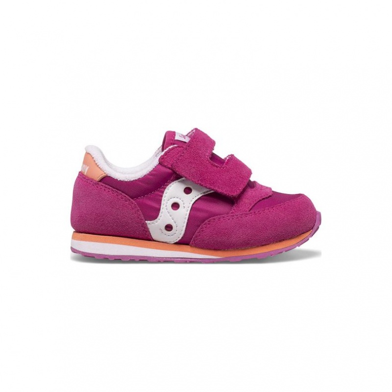 Malé Děti Tenisky Saucony Baby Jazz Hook & Loop Fuchsie | PRAHA-DESXN