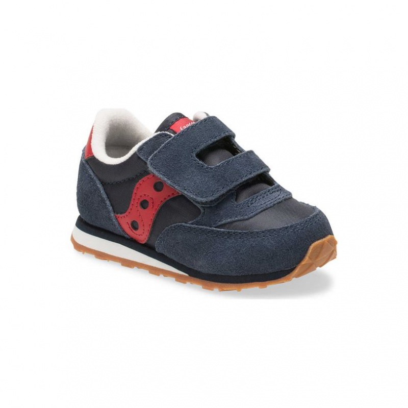 Malé Děti Tenisky Saucony Baby Jazz Hook & Loop Tmavě Blankyt | CZ-OEZNY