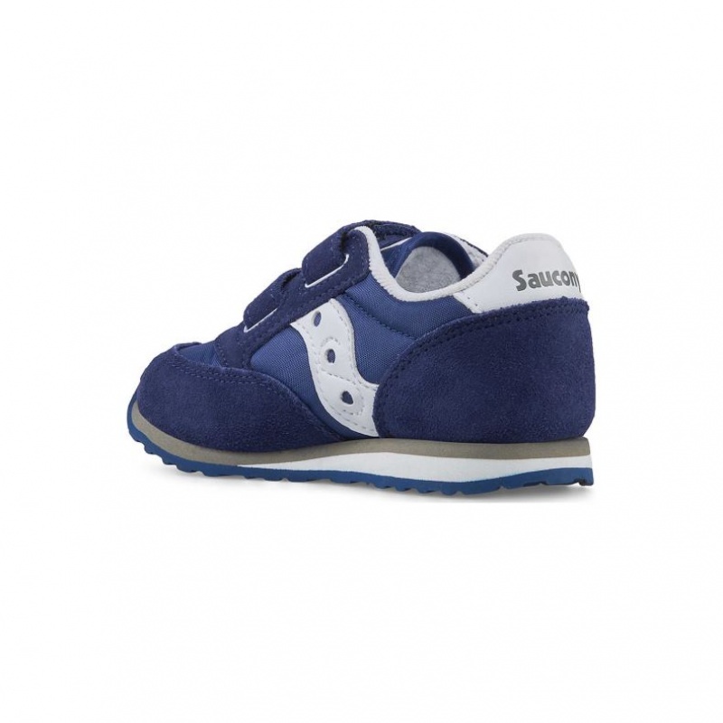 Malé Děti Tenisky Saucony Baby Jazz Hook & Loop Tmavě Blankyt | PRAHA-UOHMY