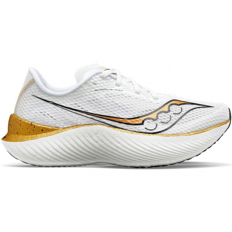 Pánské Běžecké Boty Saucony Endorphin Pro 3 Bílé | CZ-VSAKI