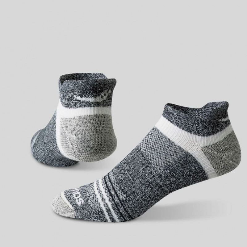 Pánské Ponožky Saucony Inferno Merino Wool Blend No Show 3-Pack Černé Šedé | CZ-ETZPB