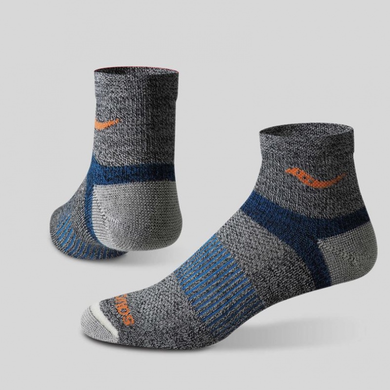 Pánské Ponožky Saucony Inferno Merino Wool Blend Quarter 3-Pack Viacfarebný | CZ-IXWBY