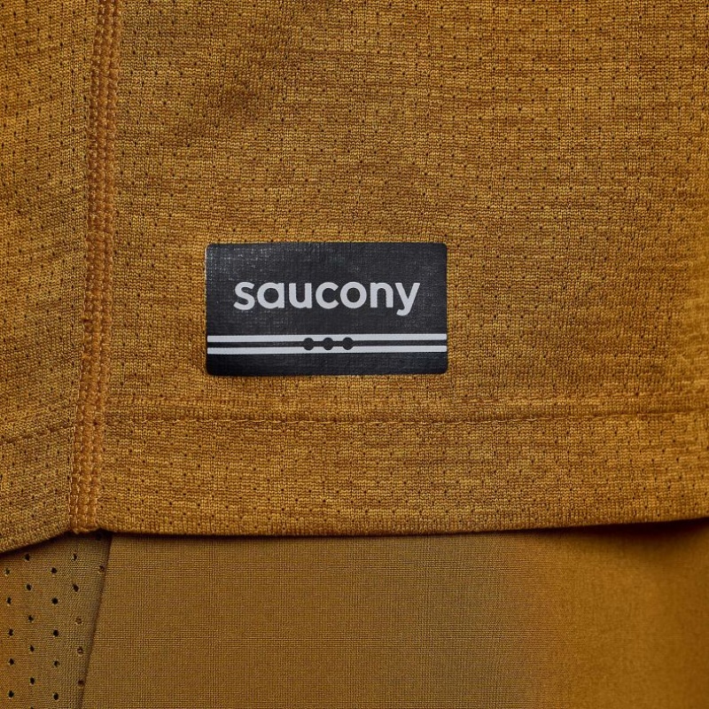 Pánské Tričko Saucony Stopwatch Long Sleeve Hnědé | PRAHA-EHVTS