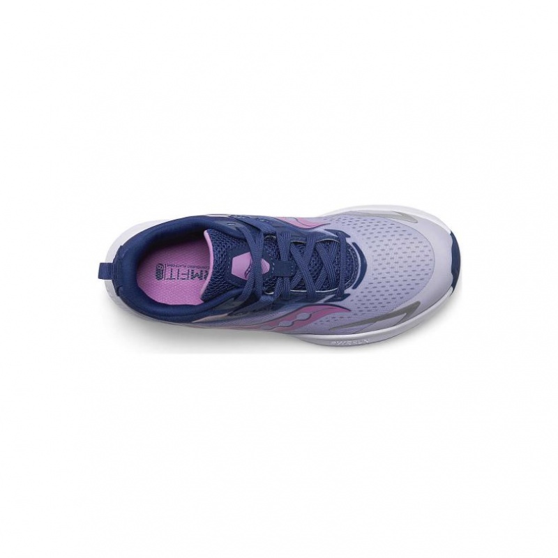 Velké Děti Tenisky Saucony Ride 15 Fialové Indigo | CZ-GESVP